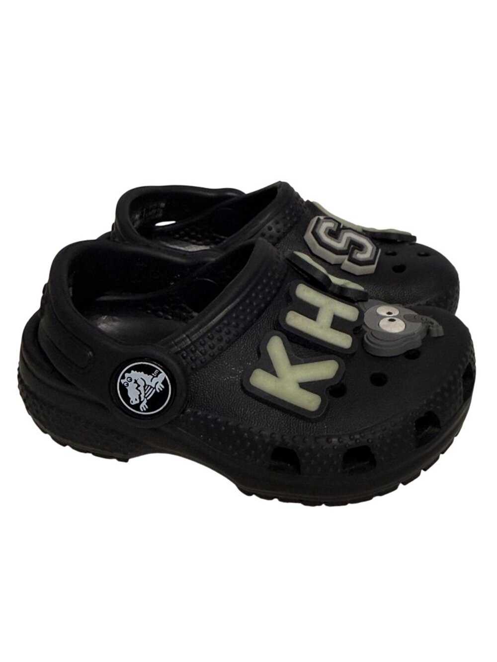 Crocs Toddler Classic Black with Charms Size C4